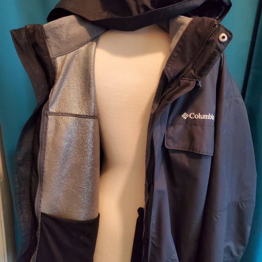 Columbia Black Omni-Tech 2 Layer Jacket 2XL - Picture 2 of 12